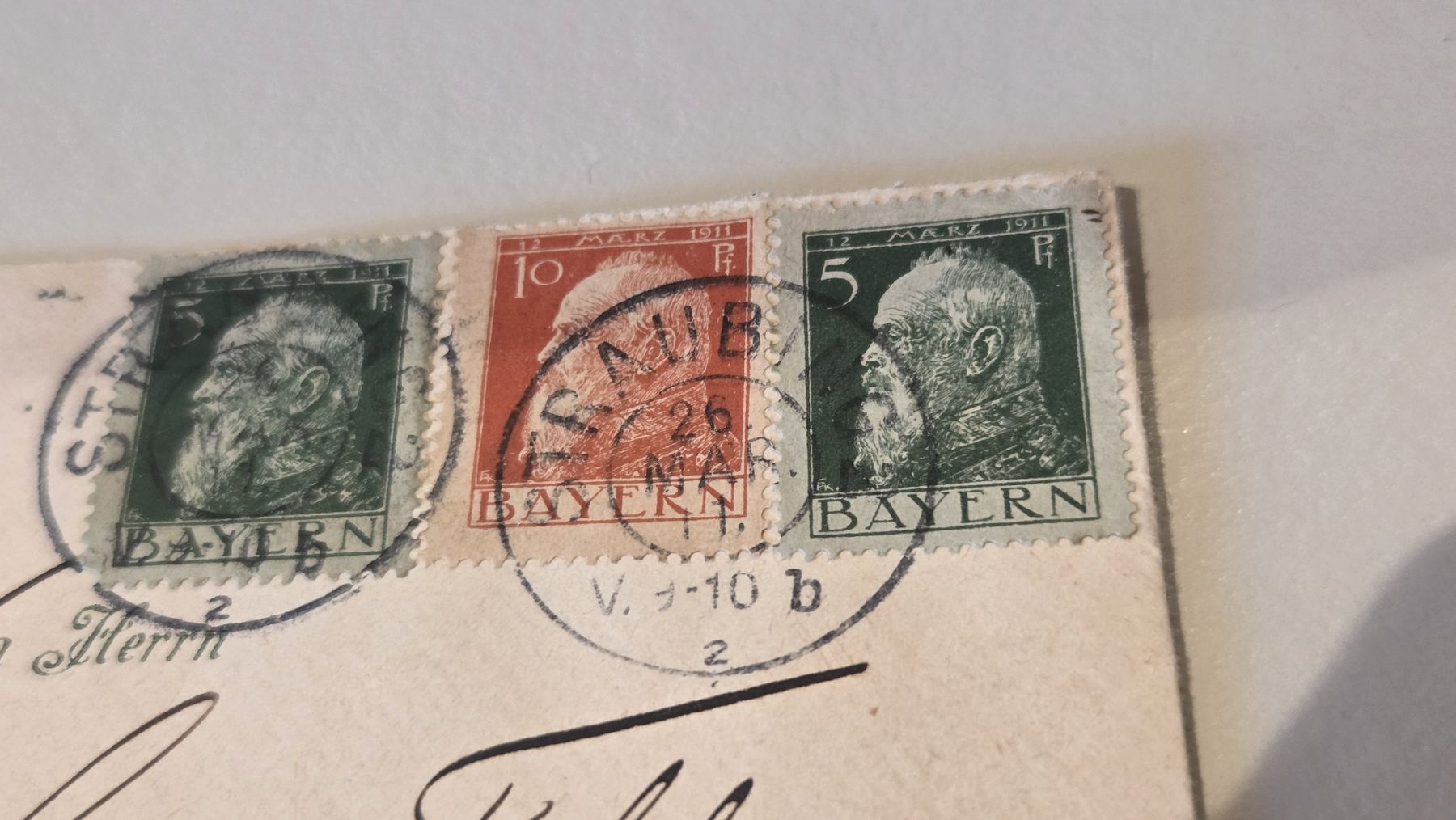 Alle Briefmarken: 1911 Geschäftsbrief Bayern – Gebraucht aus Arni AG von Moth68 1