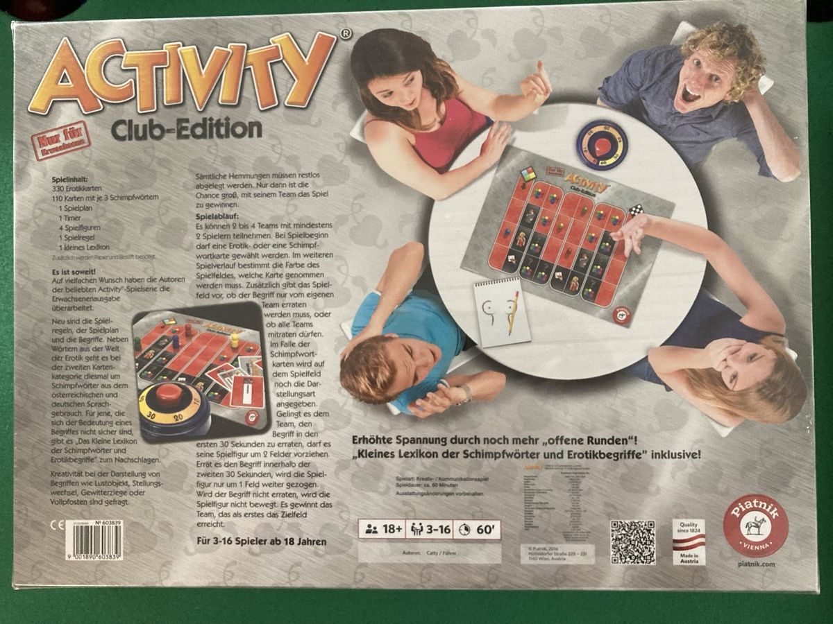 Giochi: fabrikneues Activity club adition, 18+ – Nuovo e nell'imballaggio originale da Otelfingen venduto da pat_8jmb 1