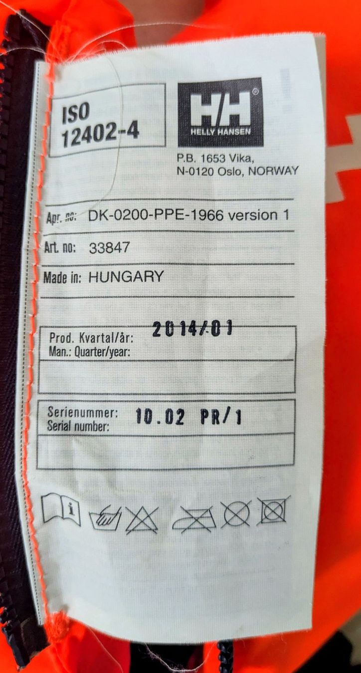 Helly Hansen Giubbotti di salvataggio: Helly Hansen Rettungsweste 5 -15 Kilo / ISO 12402-4 – Usato da Bern venduto da rabbido 2