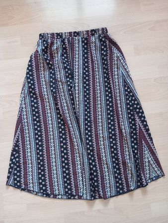 Jupe midi imprimée