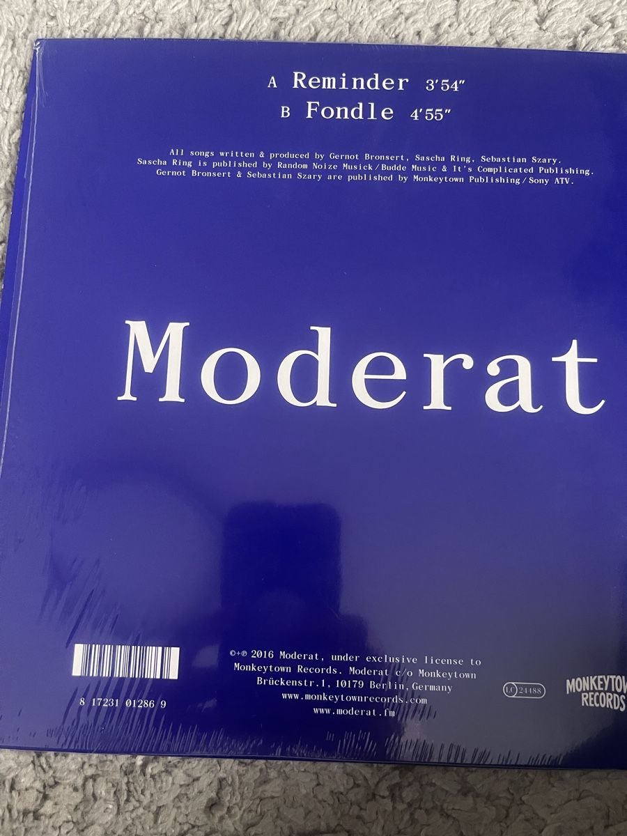 Dischi in vinile: Moderat / Reminder 10inch  – Nuovo (secondo la descrizione) da Dagmersellen venduto da stonefinger 1