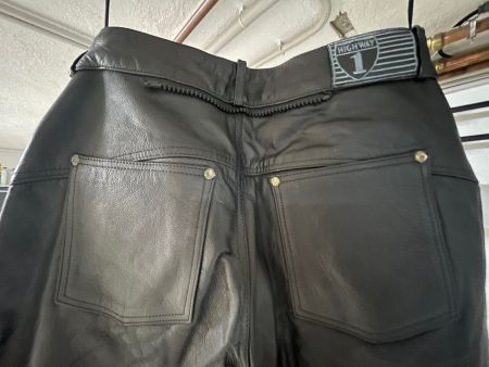 Motorradhose Leder