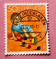 Nr.J 304 Kriechendes Kind Pro Juventute GESTEMPELT 1987  