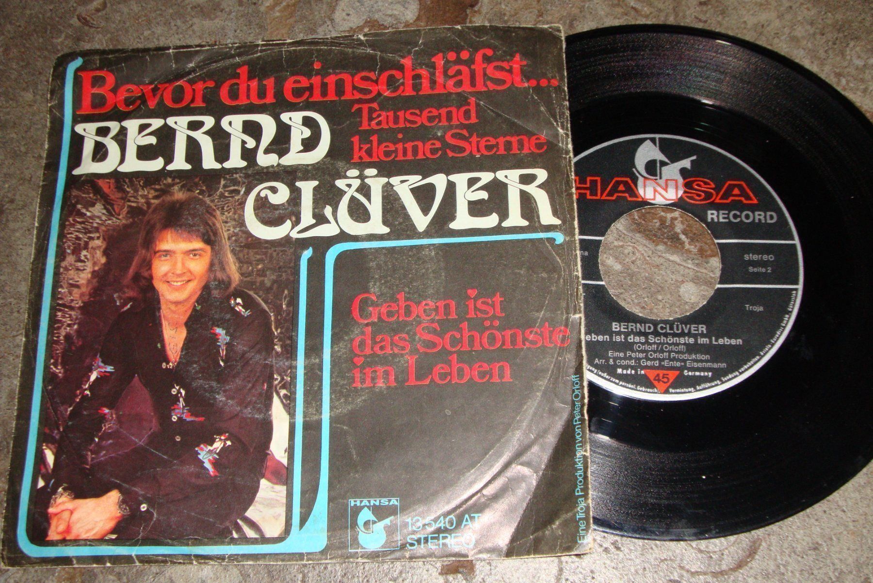Vinyles: BERND CLÜVER - Bevor du einschläfst – D'occasion à Bern par Uli_10_11