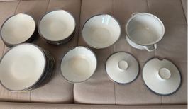 Essgeschirr Set mit Servierteilen 47 Teile