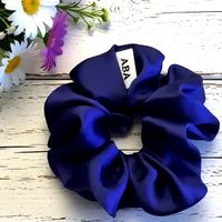 Seide Scrunchie in Königsblaue - Elegant - Handgemachte -Neu