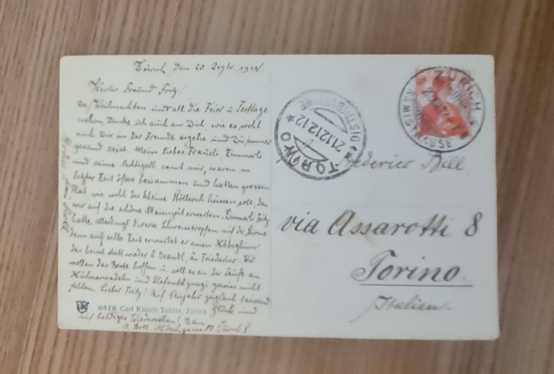 Ansichtskarten: Zürich 1912 – Gebraucht aus Ebikon von Donar50 1