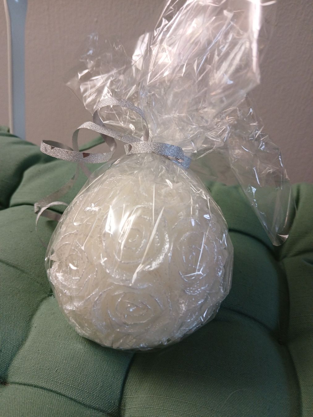 Candele: Rosenkerze Kugel weiss – Usato da Dietikon venduto da inf_cd7w 1