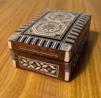 Schmuckkästchen Holzkästchen Box Vintage Holzbox 60er 60s