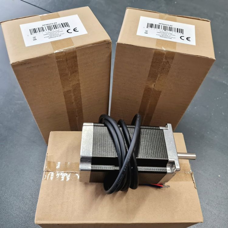 3 Stück Nema 23 Schrittmotoren – 112 Mm Länge, 5,7 X 5,7 X 11,2 Cm, Für CNC, 3D-Drucker & Maschinenbau