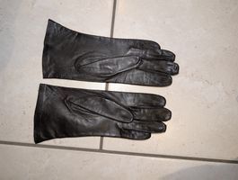 Damen Lederhandschuhe schwarz guter Zustand S