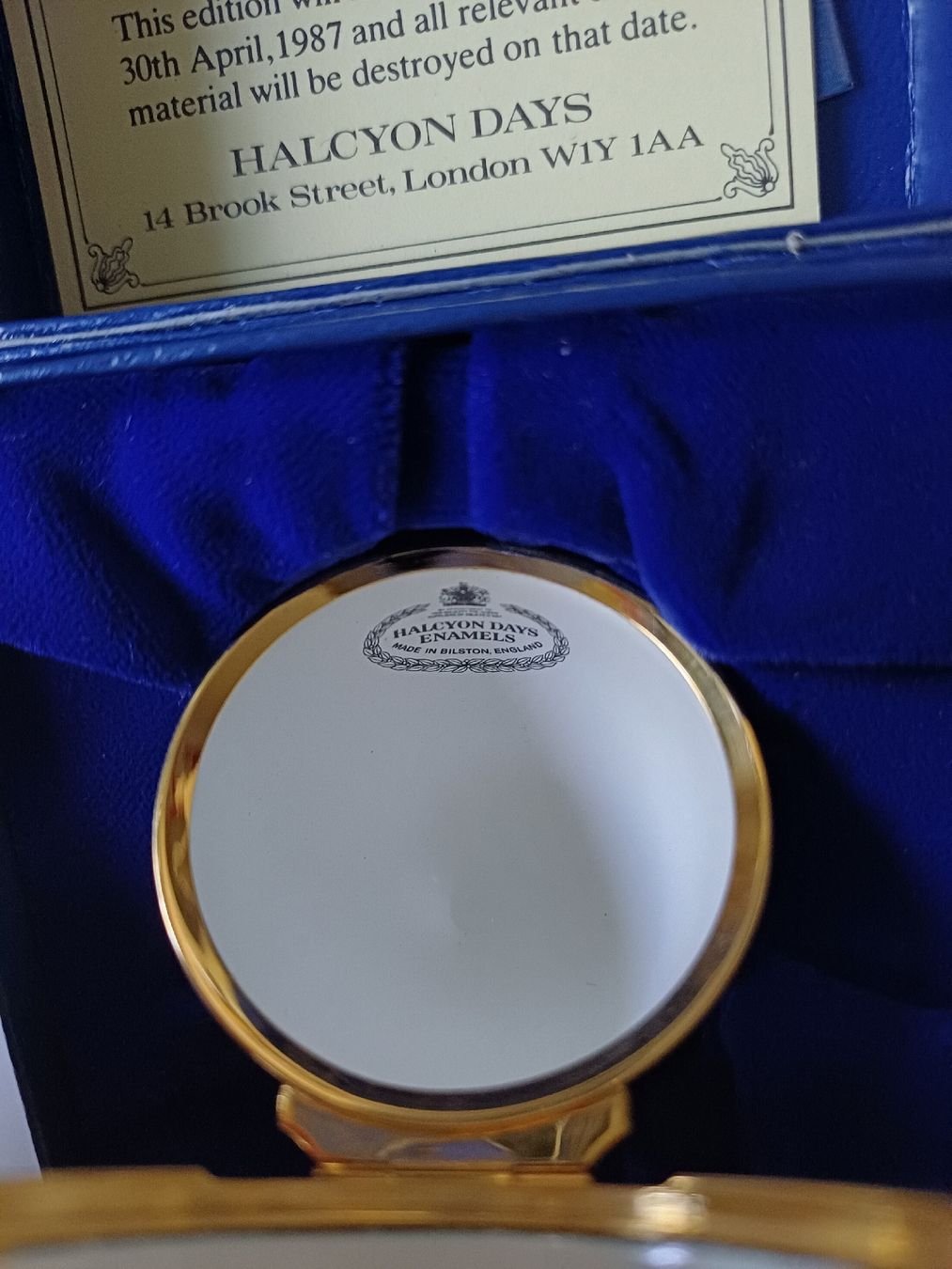 Sonstige Dekorationen & Accessoires: Halcyon Days enamels, Bilston Dose, Easter Egg 1987 – Neu und originalverpackt aus Zürich von Avocadokern 5
