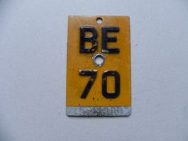 Mofanummer Mofa Nummer BE 70 Bern 1970 Töffli Geschenk