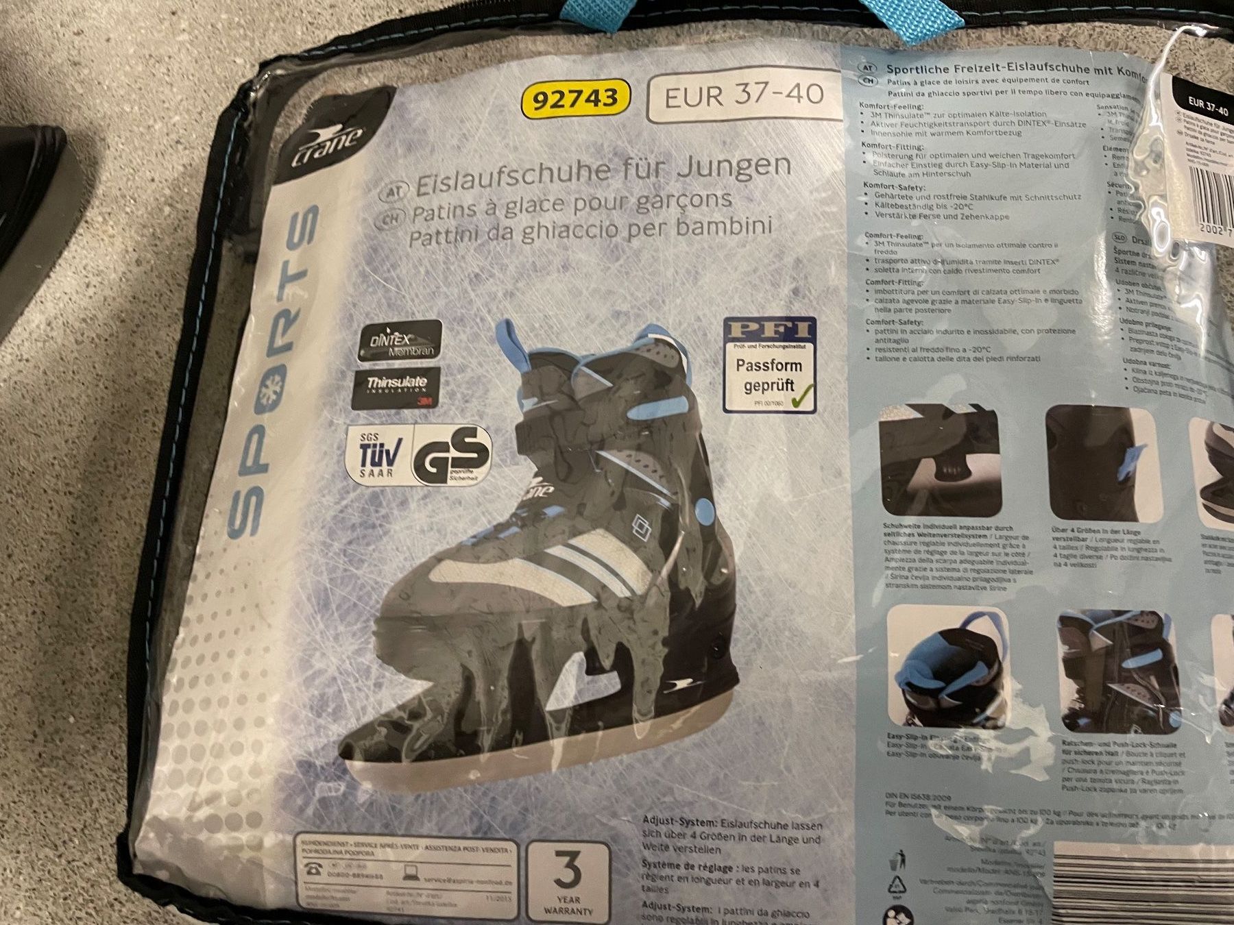 Pattini da ghiaccio: Schlittschuhe Crane 37-40 neuwertig – Nuovo (secondo la descrizione) da Zug venduto da falama 4