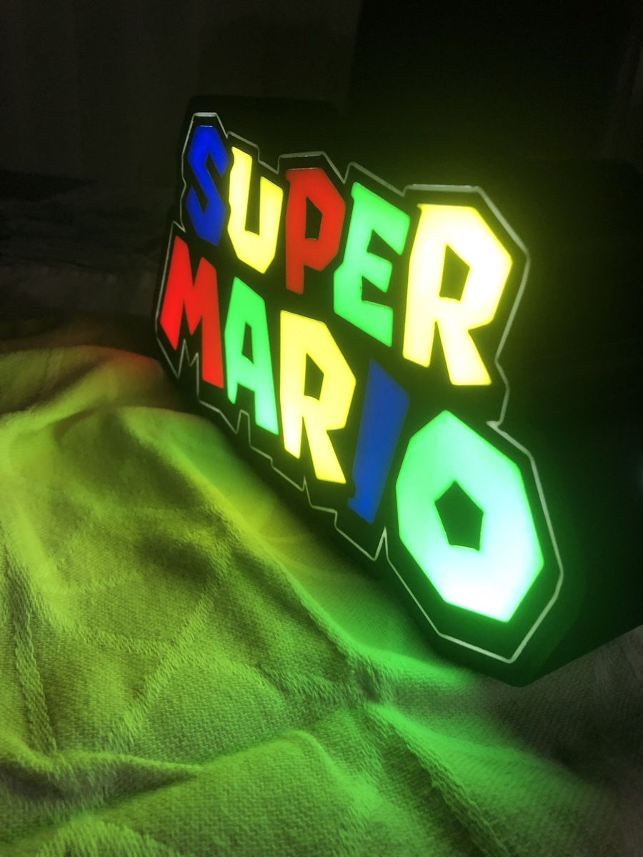 Lampade: Enseigne lumineuse Super Mario – Nuovo (secondo la descrizione) da Noville venduto da Berlusconi55 2