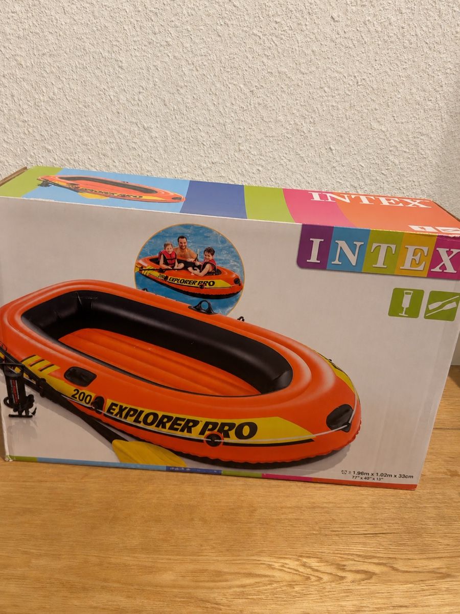 Barche: Intex Explorer Pro 200 Boot Set neu und originalverpackt – Nuovo e nell'imballaggio originale da Affoltern am Albis venduto da p_k_yk9c