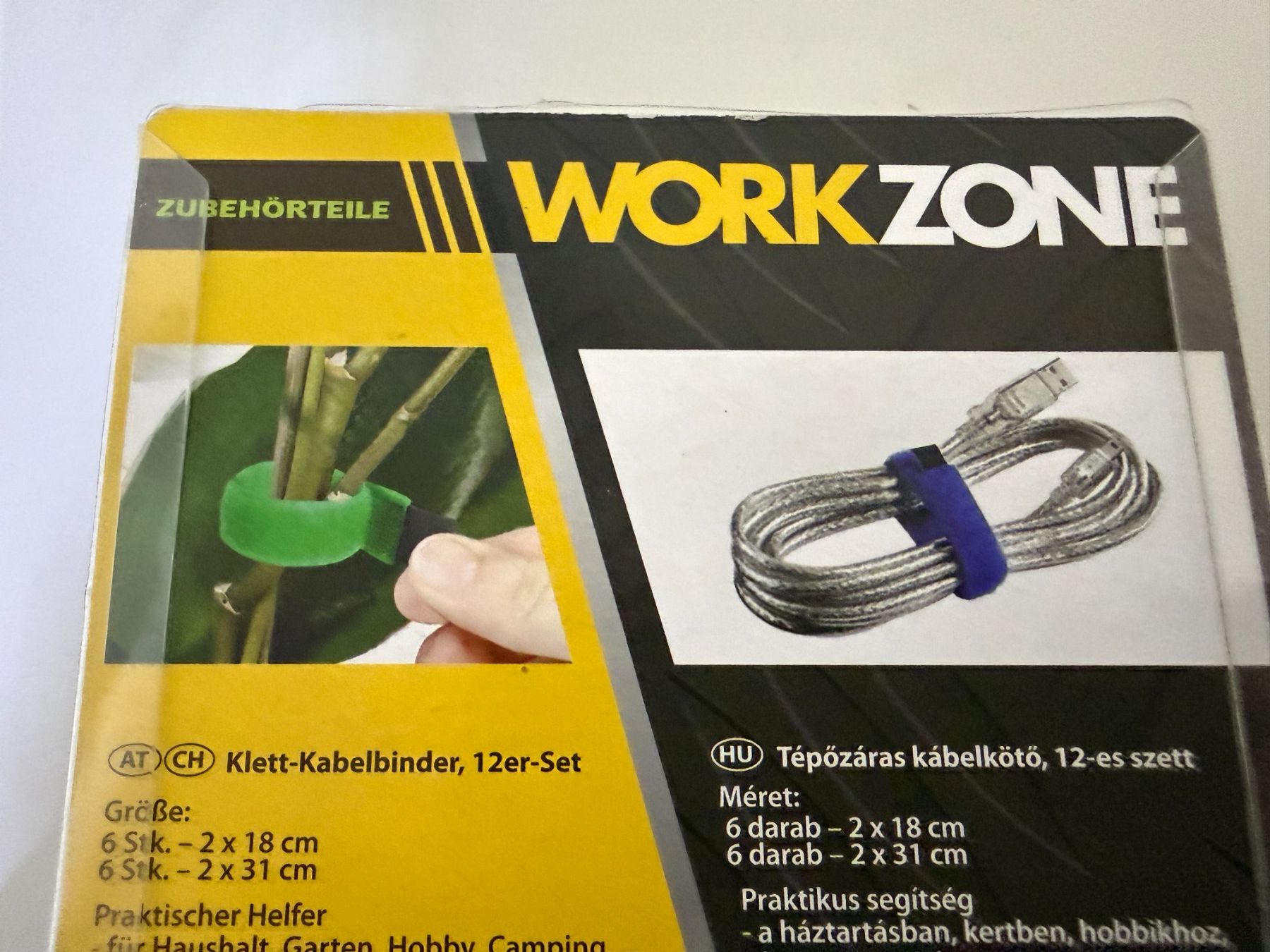 Nastri decorativi: Klett-Kabelbinder 4+6 Stk, 2 Grössen, Workzone – Nuovo e nell'imballaggio originale da Unterengstringen venduto da Tnovus 1