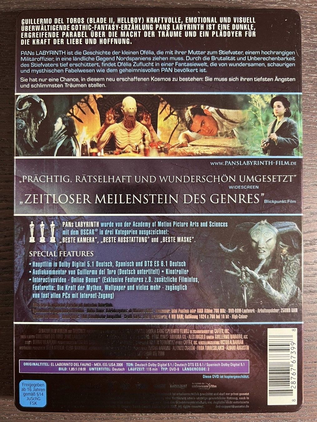Tutti i DVDs: Pans Labyrinth Steelbook – Usato da Zürich venduto da FilmFreunde 1