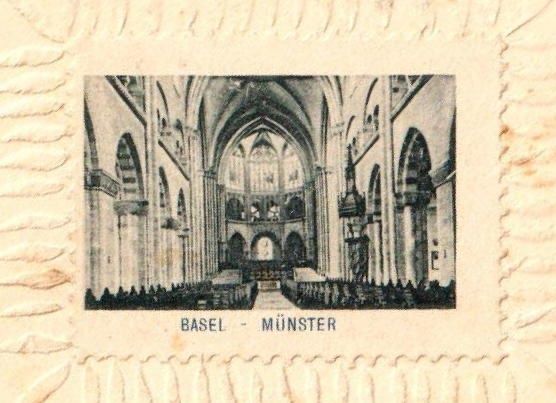 Cartes postales: 1901 - AK mit Vignette Basel - Münter – D'occasion à Chavornay par 4dphila