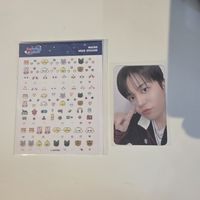 ateez aniteez micro deco sticker with jongho photocard