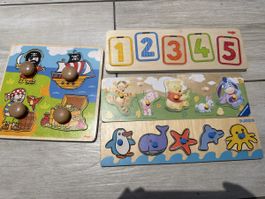Holz-Steckpuzzle-Set für Kinder