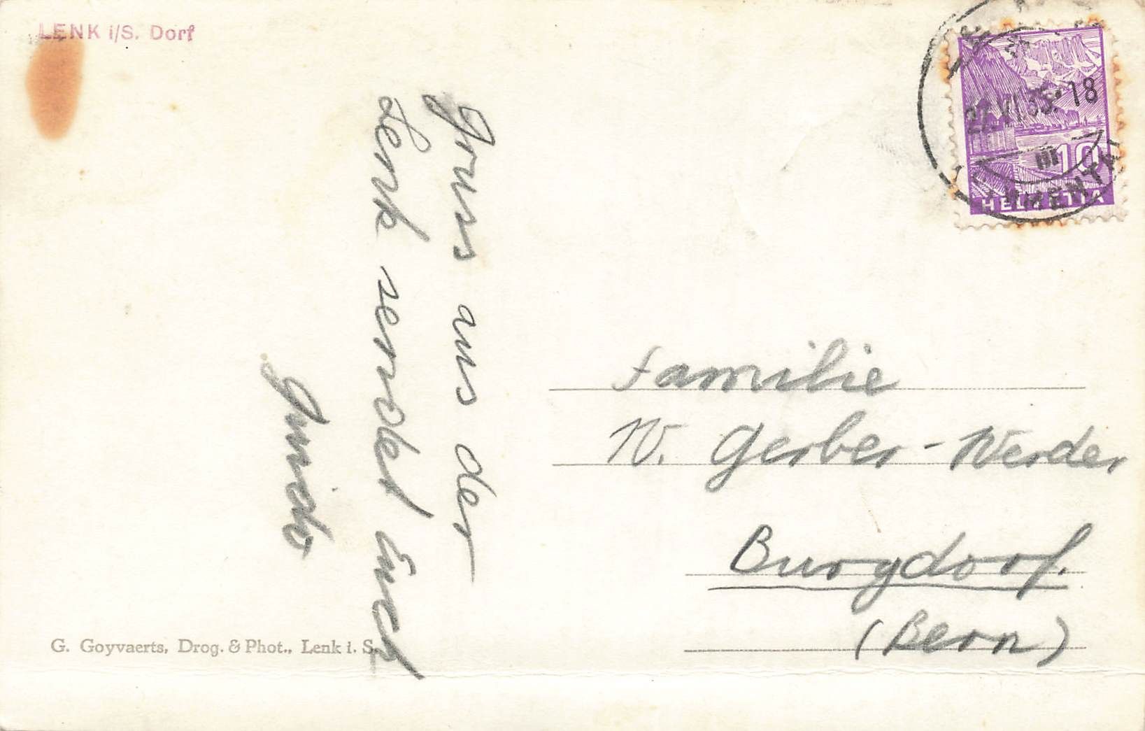 Cartes postales: Lenk (BE) Dorfblick – D'occasion à Biasca par Blenio71 1