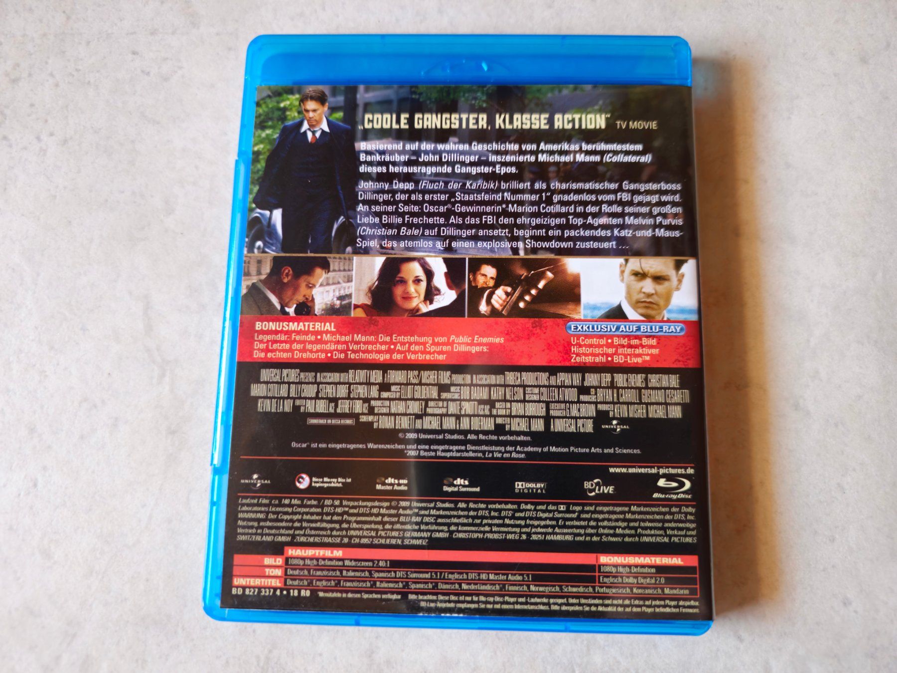 Tutti i DVDs: Public Enemies  -  Bluray  (Johnny Depp) – Usato da Schneisingen venduto da backstore24 1
