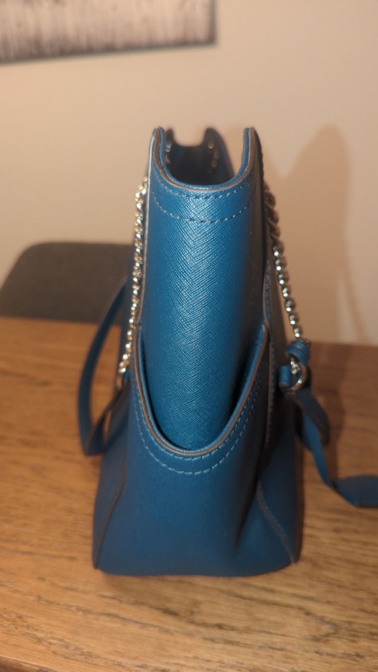 Michael Kors Borse da donna: Handtasche Michael Kors blau mit Silverkette – Nuovo (secondo la descrizione) da Schlieren venduto da sus_p7fd 6
