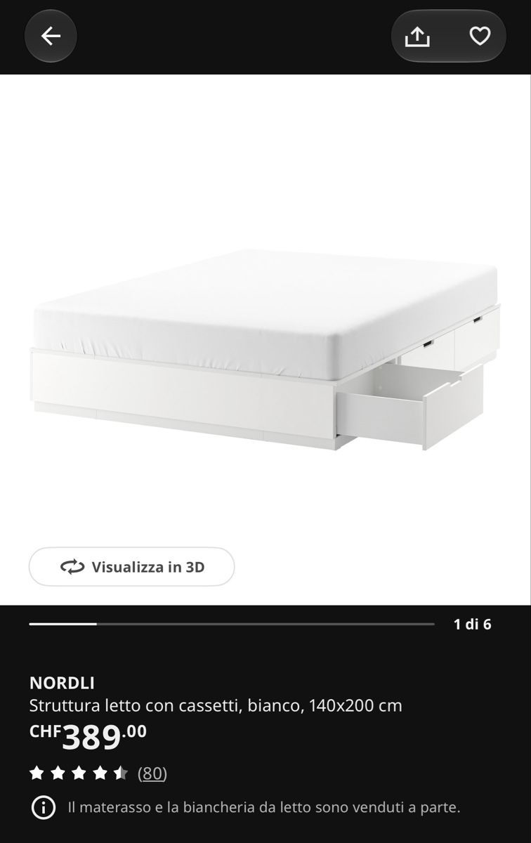Ikea Letti: IKEA bed – Usato da Zürich venduto da ire_bxf2 5