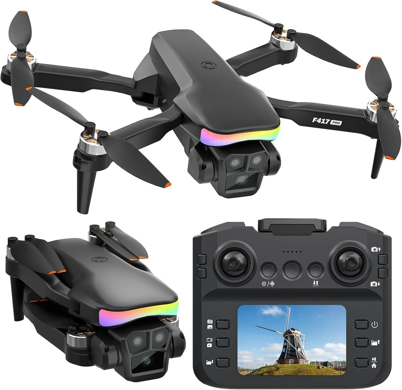 RC Modellbau: FPV Drohne mit Kamera Kinder Anfänger 3D-Flip Type-C – Neu und originalverpackt aus Hundwil von Equiply