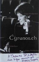 Maria Casares (1922-1996) Schauspielerin - Autogramm