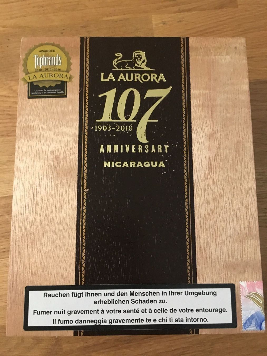 Zigarren: La Aurora 107(Einzel Zigarre) – Neu und originalverpackt aus Neuwilen von Geniesser100 2