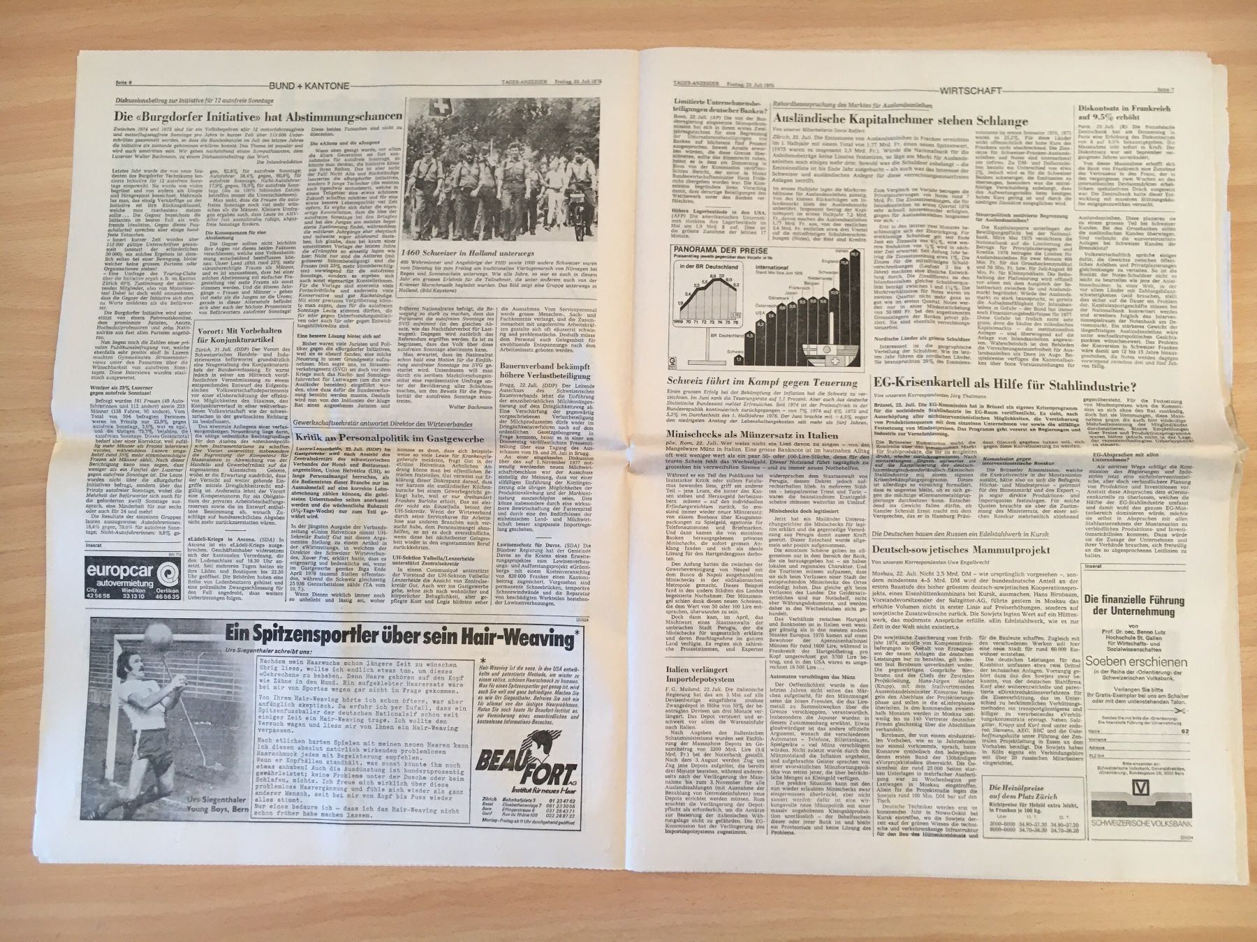 Zeitschriften & Magazine: Tagesanzeiger vom 23. Juli 1976 – Gebraucht aus Luzern von Jiggy_8898 2