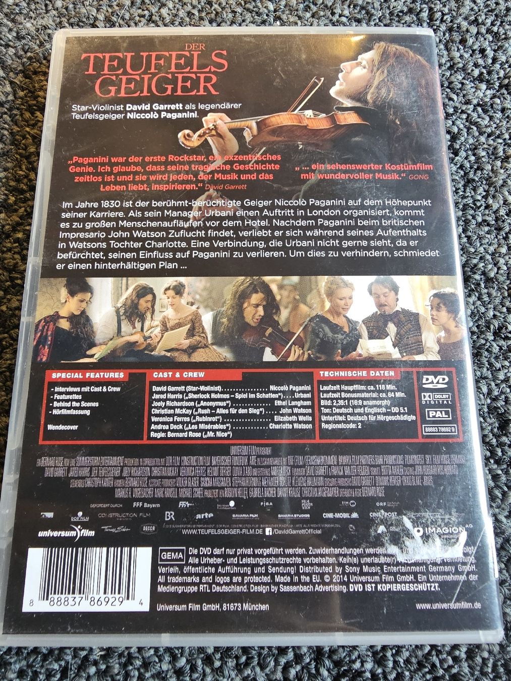 Tutti i DVDs: Der Teufelsgeiger (21608) – Usato da Ruswil venduto da jan_bxl5 1