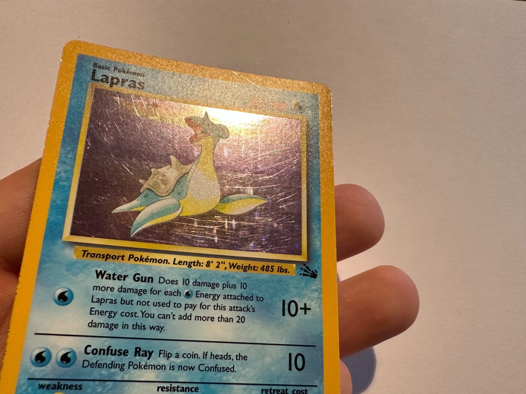 Pokémon Carte collezionabili: Lapras holo Fossil EN – Usato da Hagendorn venduto da Pokecollectorch 4
