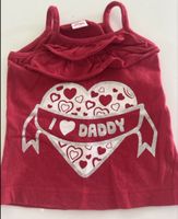 Girl Smile T-Shirt Rot Herz Print Grösse 68