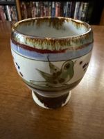 Mexikanische Vase handbemalt mit Vogel Motiv guter Zustand
