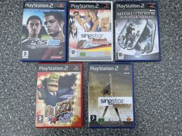 5 Stück PlayStation 2-Spiele