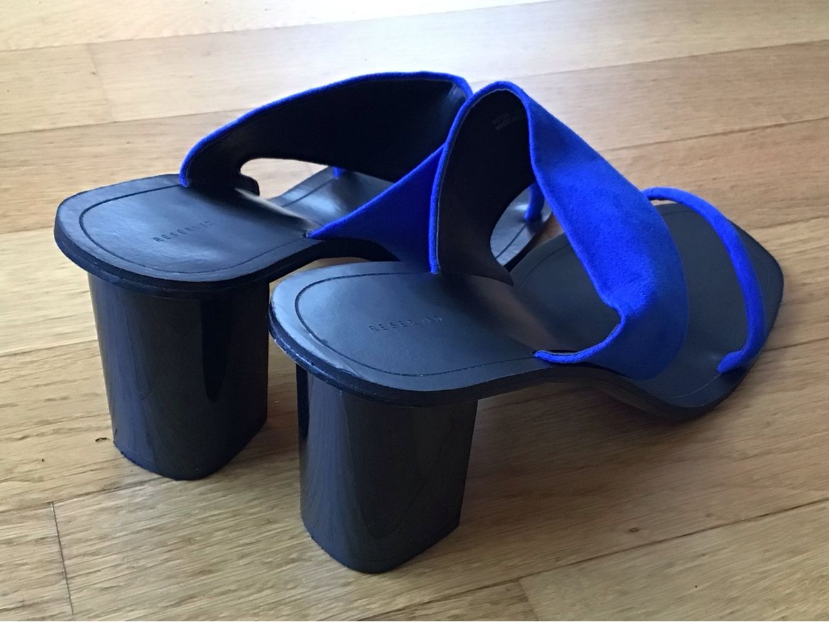 Scarpe da donna: Cobalt Blue Sandals summer comfortable Schick top mules 41 – Usato da Zürich venduto da Iris__ 5