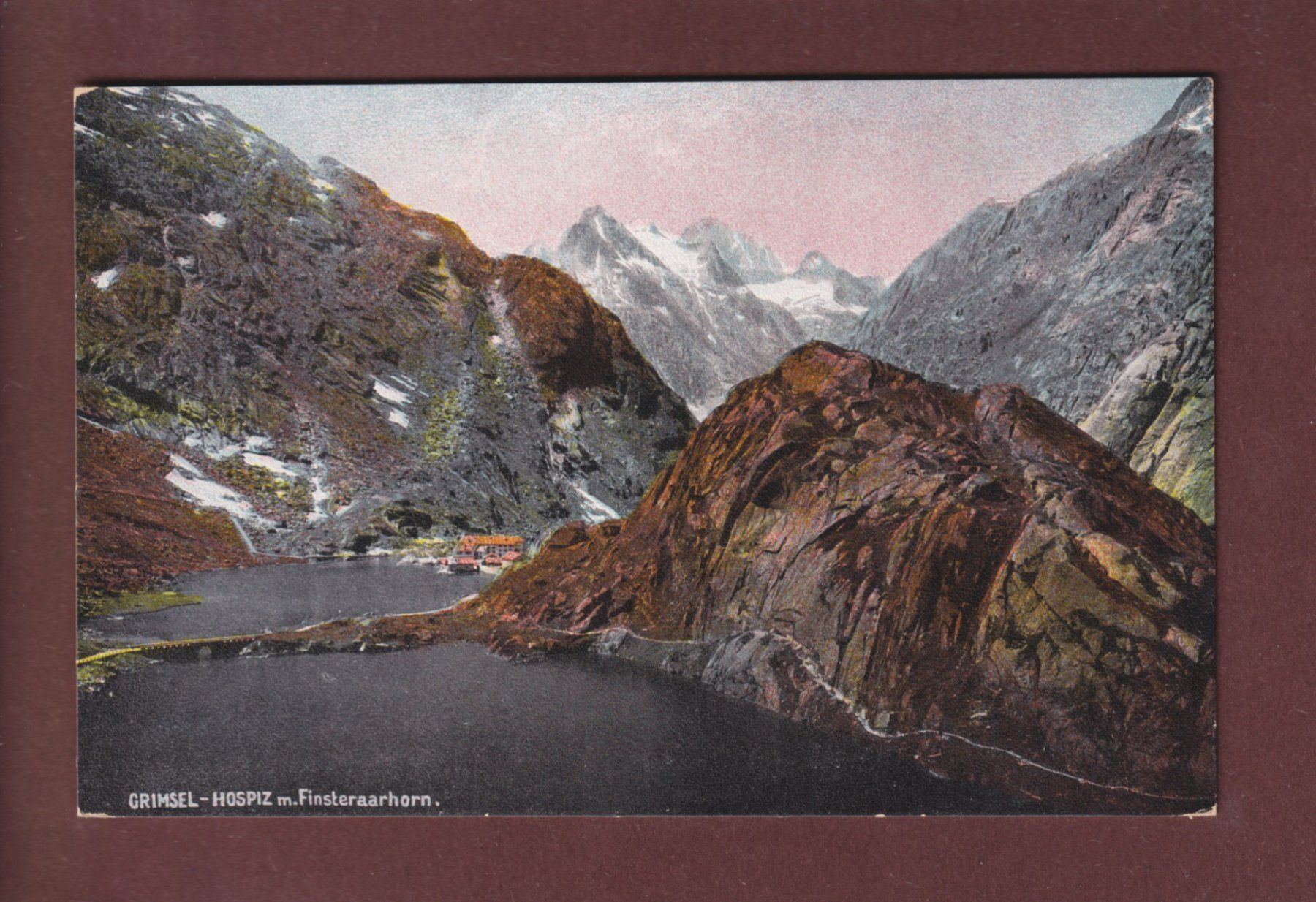 Cartoline postali: GRIMSEL-HOSPIZ - Finsteraarhorn – Usato da Pully venduto da nicecards