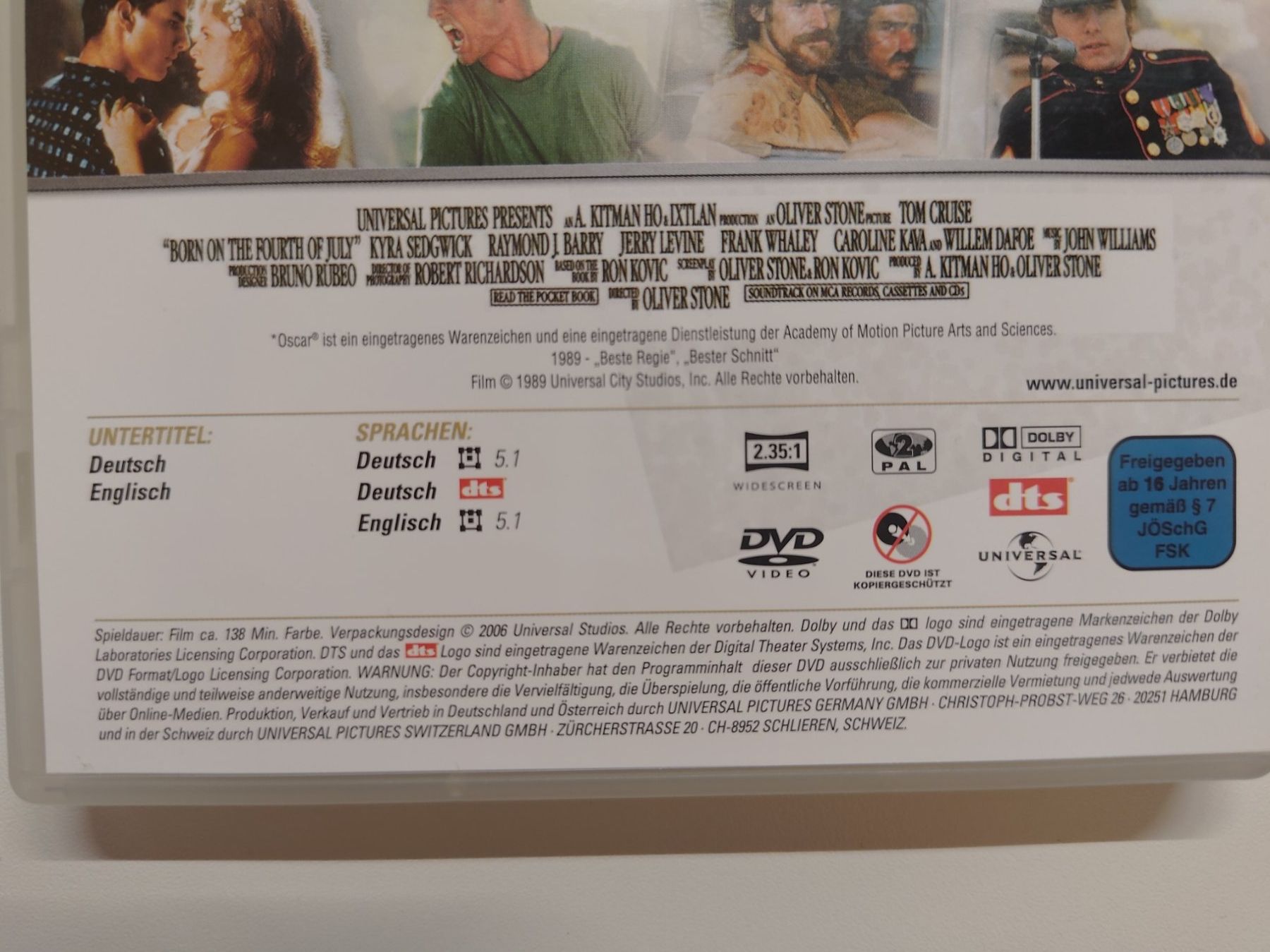 Tutti i DVDs: Geboren am 4. Juli – Usato da Liestal venduto da Kratzilla 3