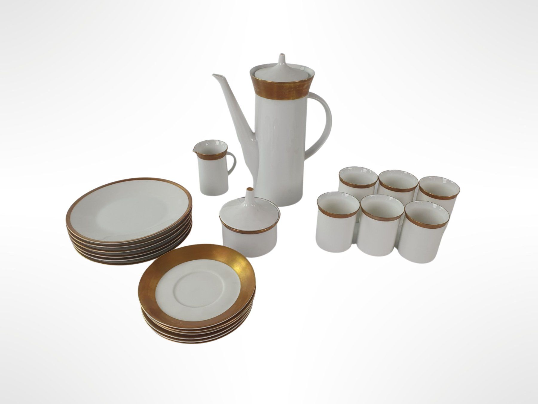 Rosenthal Geschirr: ROSENTHAL Mokka-Kaffeeservice Goldrand – Gebraucht aus Wangen b. Olten von