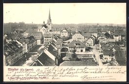 Münster /Luzern, Ortsansicht mit Kirche