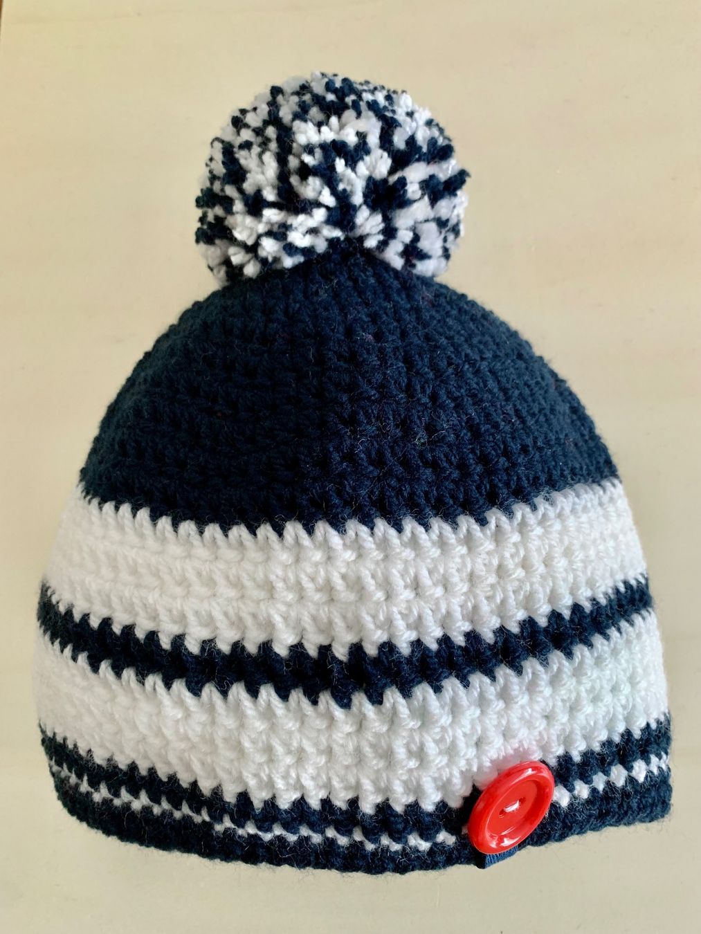 Altro abbigliamento per bambino: Kappe 3 in 1 mit oder ohne Bommel tragbar, Handarbeit – Nuovo e nell'imballaggio originale da Emmenbrücke venduto da swissmade-miracles 4