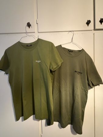 2 T-shirt Balmain uomo verde taglia M nuovo