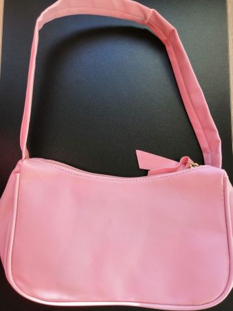 195 Kleine rosa Schulter- und Unterarmtasche aus der Frühlin