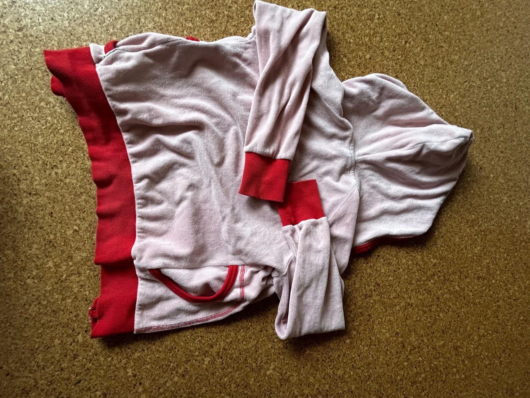 Jacken & Mäntel: Frottée Trainerjäggli ROSA-ROT RETRO 122/128 – Gebraucht aus Dittingen von Bellevista 7