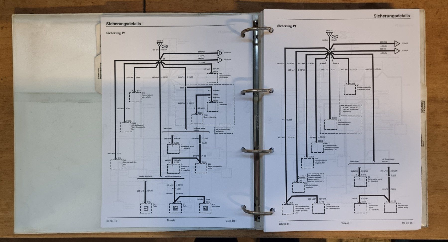 Libri: Ford Transit Schaltpläne '95-'00, Stromlaufpläne Top! – Usato da Aristau venduto da daniel_s_1 2