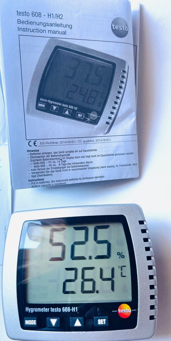 Misurare: Luftfeuchtigkeits-Messgerät, Thermohygrometer, Testo 608,neu – Nuovo e nell'imballaggio originale da Basel venduto da TOMFAN 8
