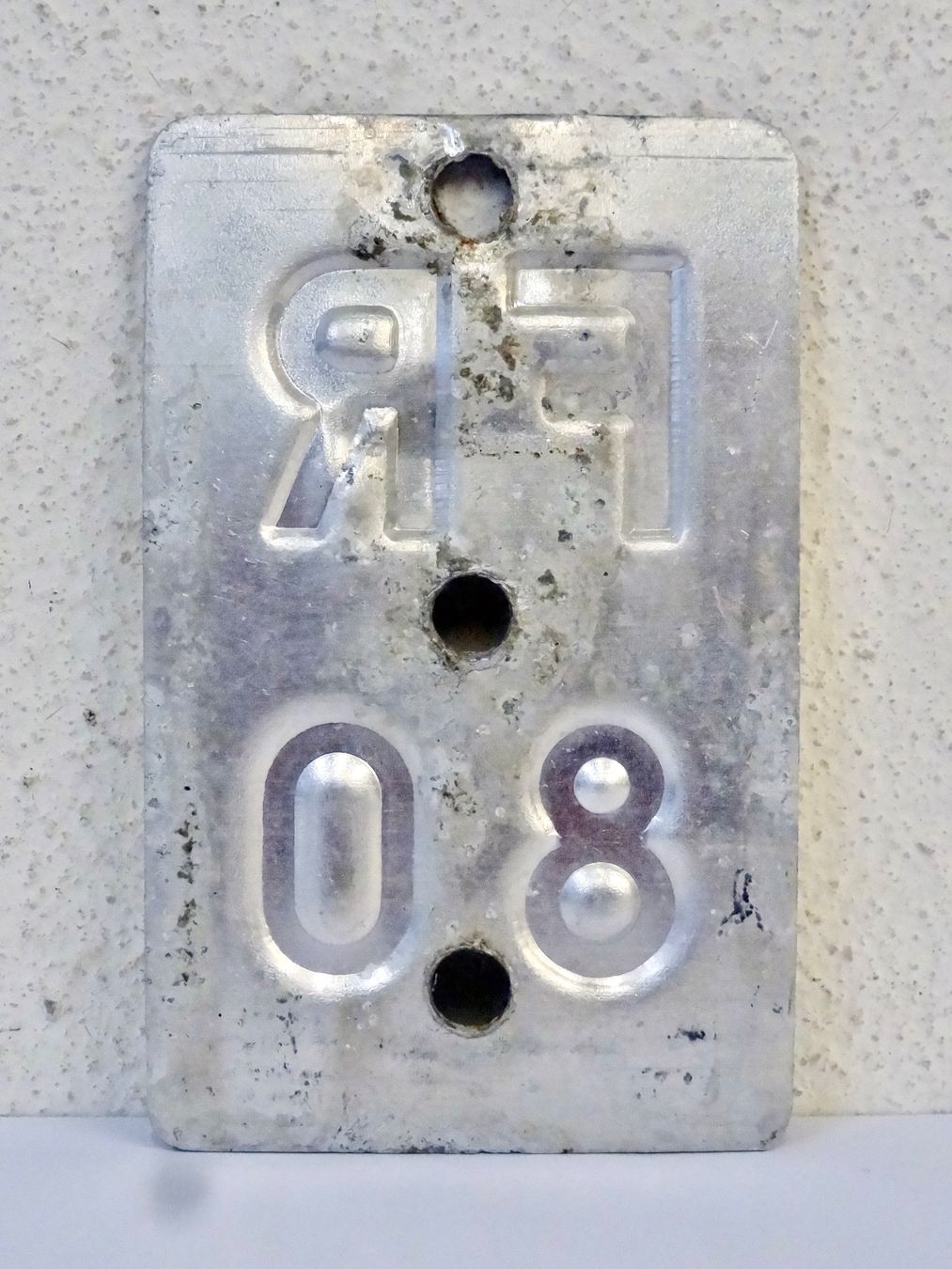 Schilder: FR 80 VELONUMMER - FAHRRADSCHILD – Gebraucht aus Kerzers von zimmergruen 1